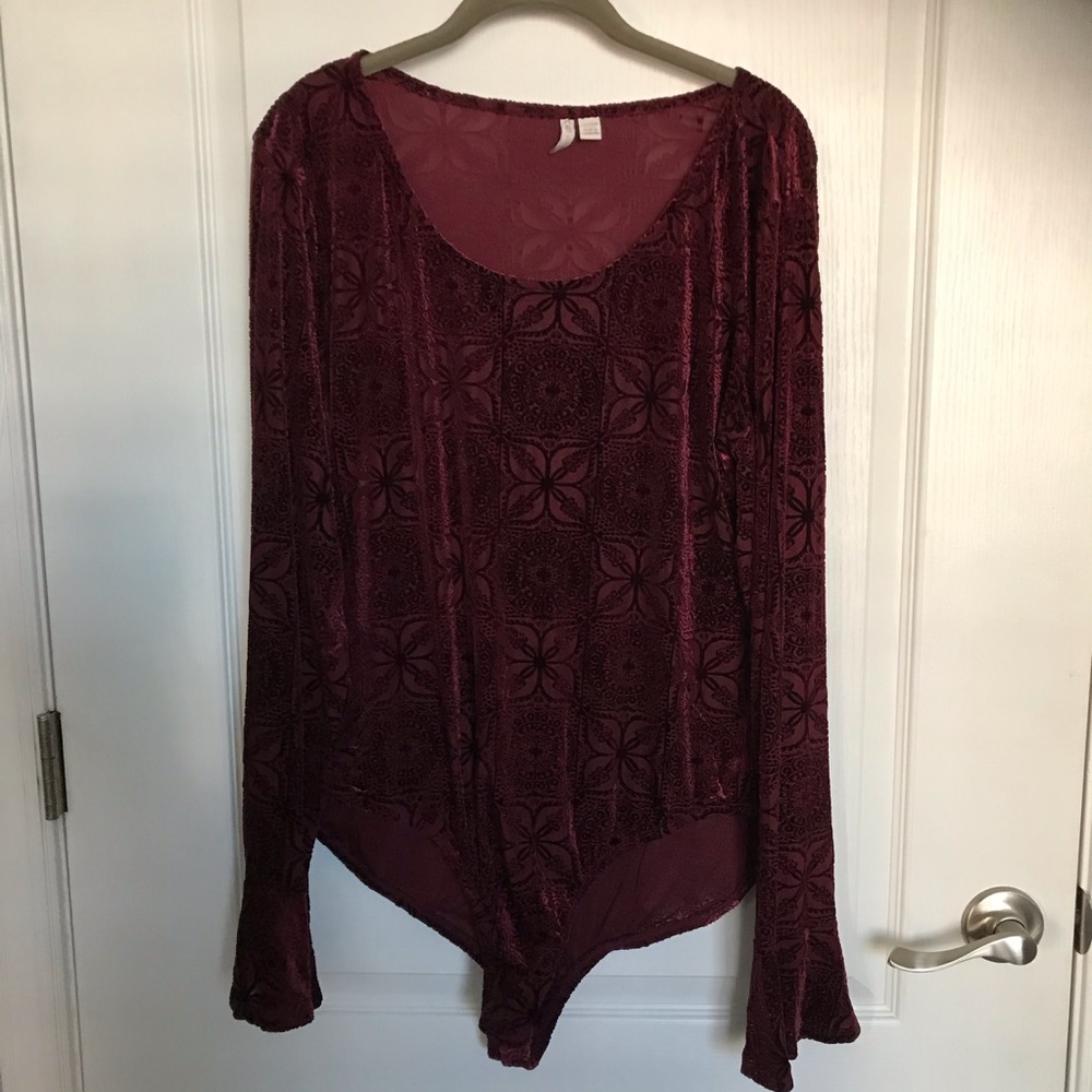Cato Burgandy Bodysuit 22 / 24 W